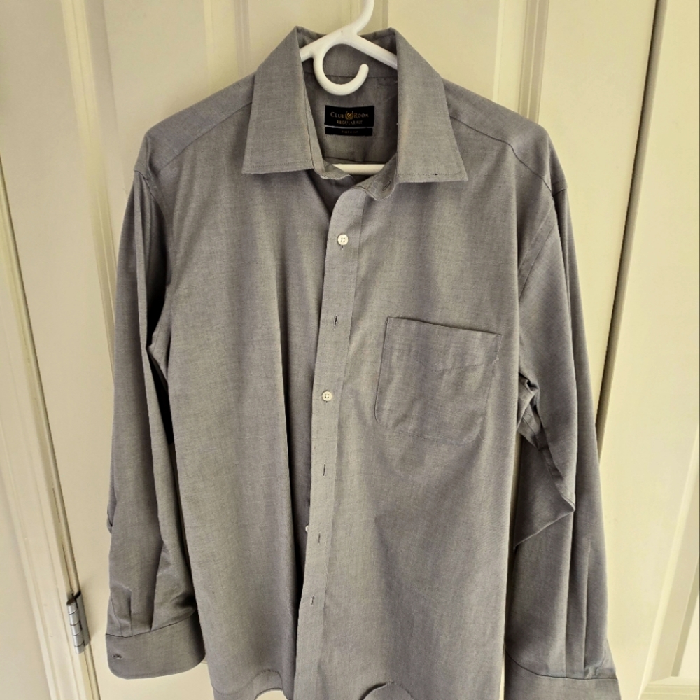 Club Room Regular Fit Pinpoint Dress Shirt